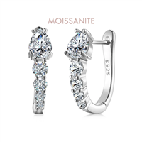 Orecchini Donna in Argento Moissanite EBGUR01